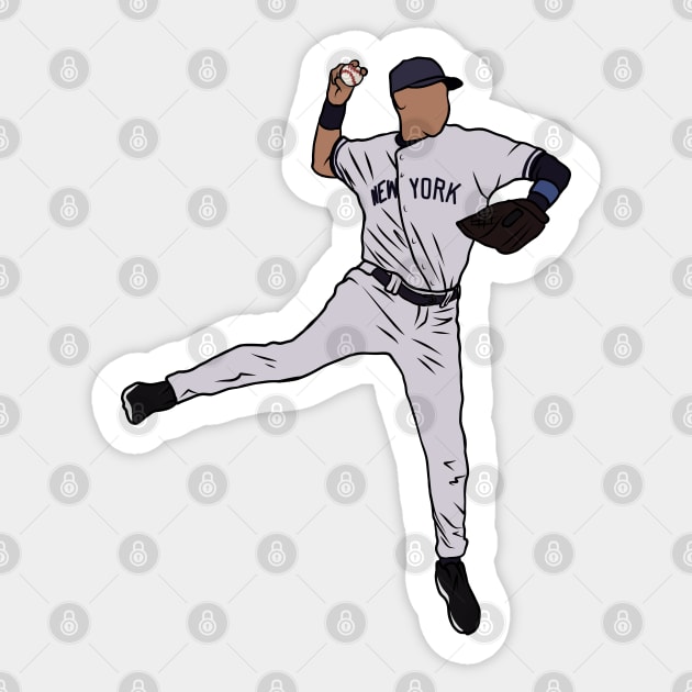 Derek Jeter Jump Throw Sticker by rattraptees